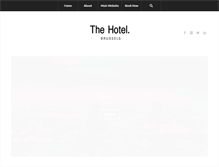 Tablet Screenshot of blog.thehotel-brussels.be